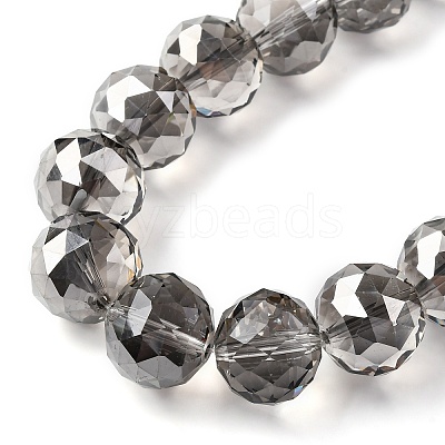 Transparent Electroplate Glass Beads Strands EGLA-N002-34H-F02-1