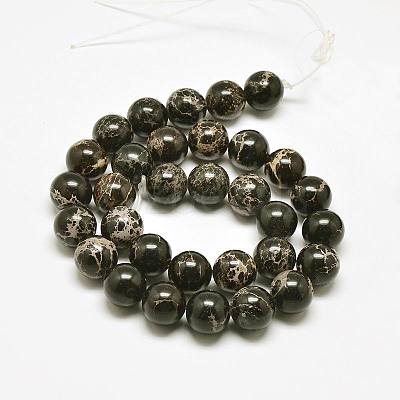 Natural Imperial Jasper Beads Strands G-I122-8mm-11-1