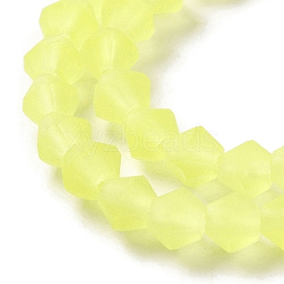 Imitate Austrian Crystal Frosted Glass Beads Strands GLAA-F029-TM3mm-B21-1