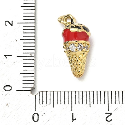 Brass Micro Pave Cubic Zirconia Pendants LS-KK-H255-03G-01-1