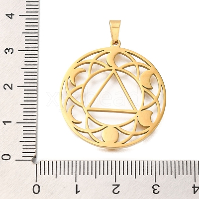 304 Stainless Steel Pendants STAS-S150-07G-1