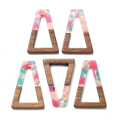 Resin and Walnut Pendants FIND-R051-03H-1