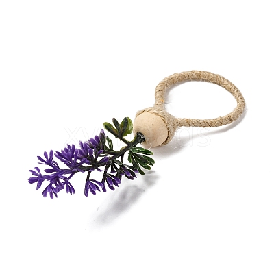 Jute Twine Napkin Rings AJEW-U016-01B-1