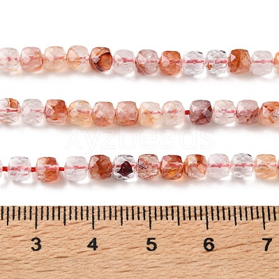 Natural Hematoid Quartz/Ferruginous Quartz Beads Strands GG-CBAE031-B01-1