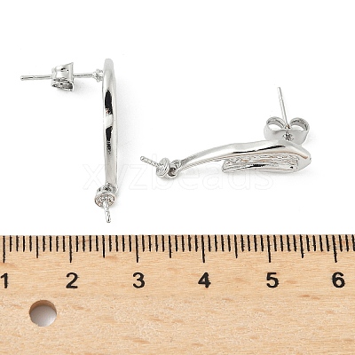 Brass Stud Earring Findings LS-KK-M326-19P-1