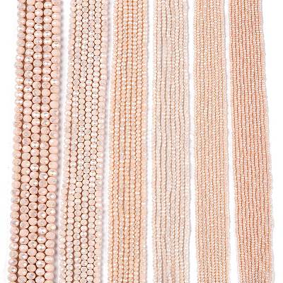Electroplate Glass Beads Strands LS-EGLA-A044-P4mm-B05-1