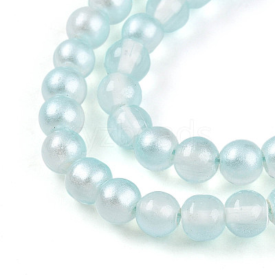 Baking Paint Transparent Glass Beads X1-DGLA-N011-4mm-05-1