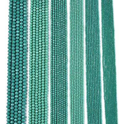 Opaque Solid Color Imitation Jade Glass Beads Strands EGLA-A044-P6mm-D31-1