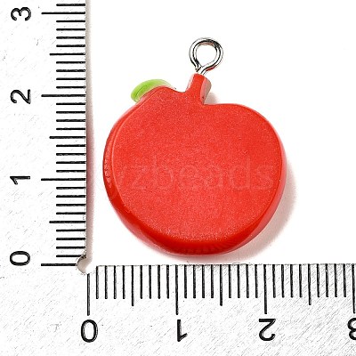 Opaque Resin Pendants RESI-K045-01C-1