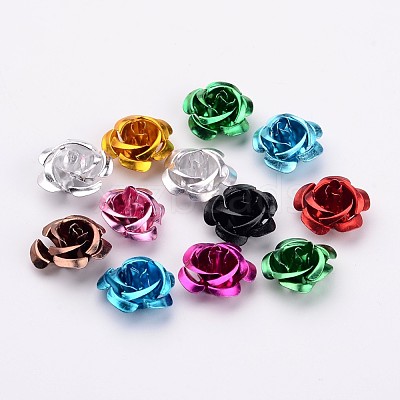 Aluminum Rose Flower FALUM-AF15mm-M-1