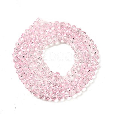 Transparent Baking Paint Glass Beads Strands DGLA-A034-T4mm-D04-1