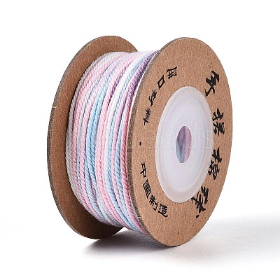 30M Segment Dyed Macrame Cotton Cord OCOR-T018-01M-1