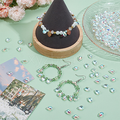 200Pcs Transparent Glass Beads GGLA-BBC0001-01-1