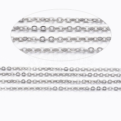 Tarnish Resistant 304 Stainless Steel Cable Chains CHS-E004-01P-1