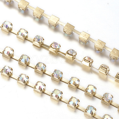 Iron Rhinestone Strass Chains CHC-T002-SS6-02C-1-1