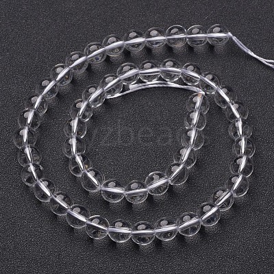 Synthetic Quartz Crystal Beads Strands X-GSR8mmA039-1-1