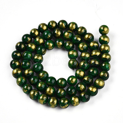 Natural Mashan Jade Beads Strands G-A255-A01-02K-1