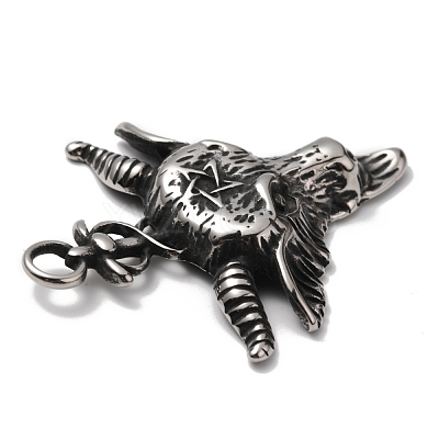 304 Stainless Steel Big Pendants STAS-L262-15AS-1