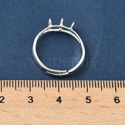 Adjustable Brass Finger Ring Trays for Hanging Pendant KK-K414-03C-S-1