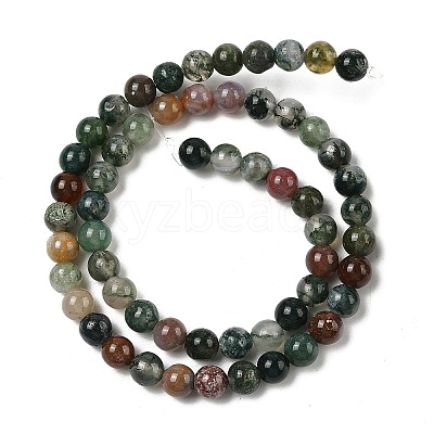 Natural Indian Agate Beads Strands G-A248-A01-01-1