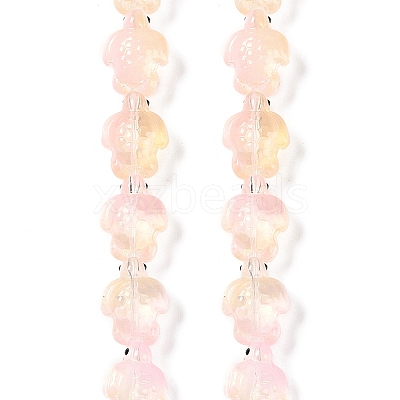 Transparent Glass Enamel Beads Strands GLAA-B021-06K-1