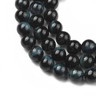 Natural Tiger Eye Bead Strands G-D840-54-6mm-05-1