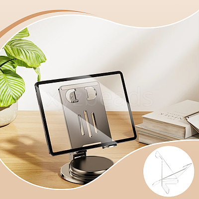 Triangle Acrylic Mobile Phone Holders ODIS-WH0038-101B-1