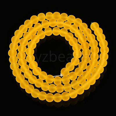 Transparent Glass Beads Strands GLAA-T032-T4mm-MD11-1