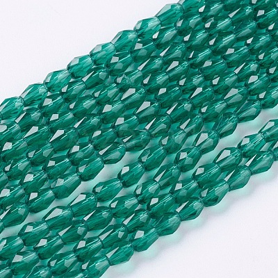Faceted Glass Beads Strands GLAA-A036-F24-1