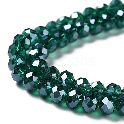Electroplate Glass Beads Strands EGLA-A034-T6mm-C03-1