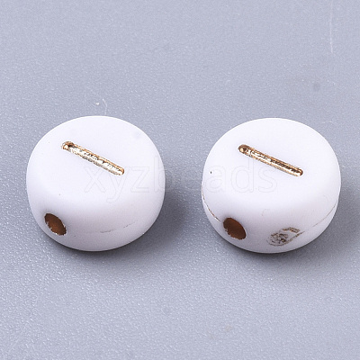 Plating Acrylic Beads X-PACR-Q112-07C-1