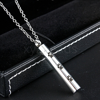 304 Stainless Steel Urn Ashes Pendants BOTT-PW0001-097B-1