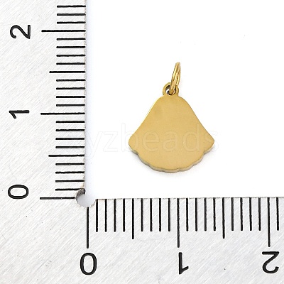 Ion Plating(IP) 304 Stainless Steel Enamel Charms STAS-Z104-07G-1