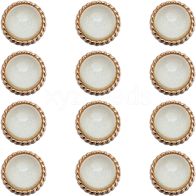 12Pcs ABS Plastic Shank Buttons BUTT-GF0003-47B-1