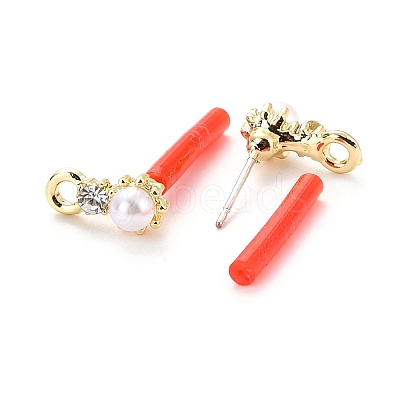 Alloy Stud Earring Findings LS-EJEW-J102-06G-1
