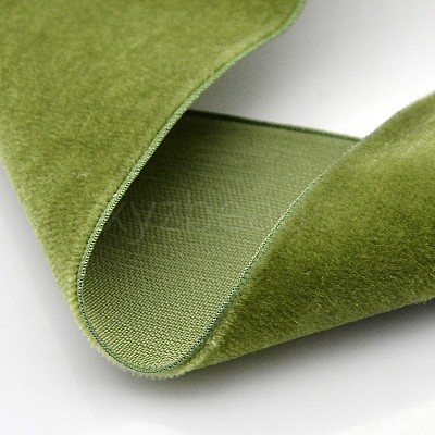 Polyester Velvet Ribbon for Gift Packing and Festival Decoration SRIB-M001-19mm-570-1