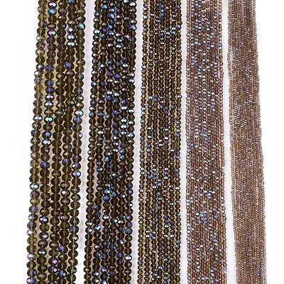 Electroplate Glass Beads Strands EGLA-A044-T1mm-L16-1