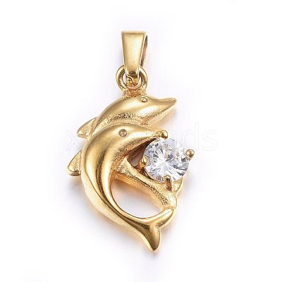 304 Stainless Steel Pendants STAS-P216-24G-1