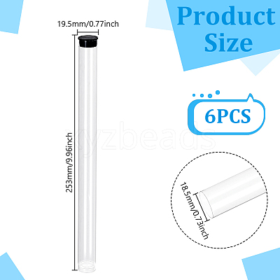 Transparent PC Plastic Bead Storage Tubes AJEW-WH0673-21D-1