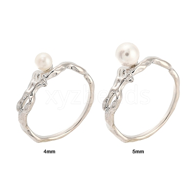 Brass Finger Ring Settings KK-G518-05P-1