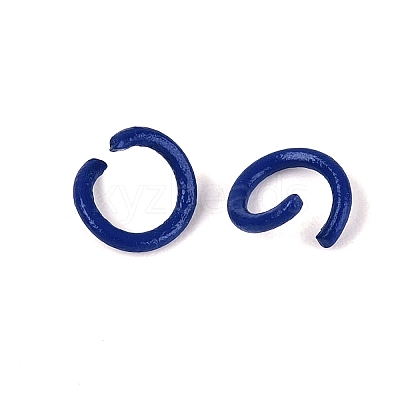 Spray Painted Iron Open Jump Rings IFIN-T017-04C-1