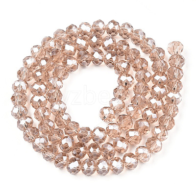 Electroplate Glass Beads Strands EGLA-A034-T6mm-A29-1