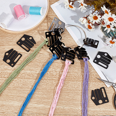 50Pcs House Shape Acrylic Bobbins OACR-OC0001-25A-1