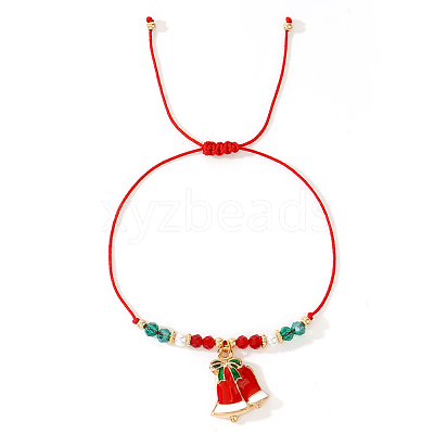 Imitation Pearl & Glass Beads Braided Bracelets CA6370-3-1