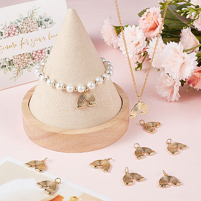 10Pcs Rack Plating Brass Pendants KK-BBC0005-62-1