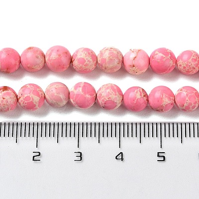 Synthetic Imperial Jasper Dyed Beads Strands G-D077-A01-01F-1