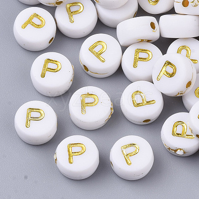 Plating Acrylic Beads X-PACR-R242-01P-1