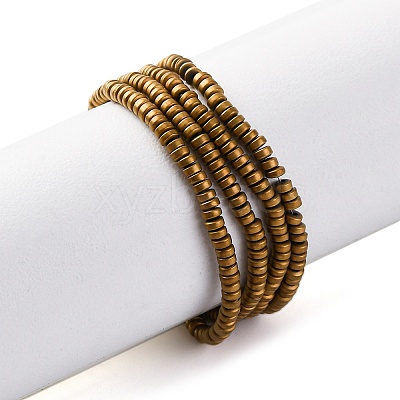 Electroplated Non-magnetic Hematite Beads Strands G-P571-A01-01-1