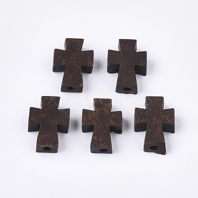 Natural Wooden Beads WOOD-S050-39-1