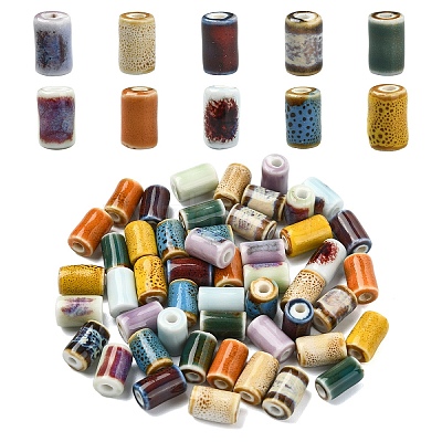20Pcs Handmade Porcelain Beads PORC-YW0001-45A-1